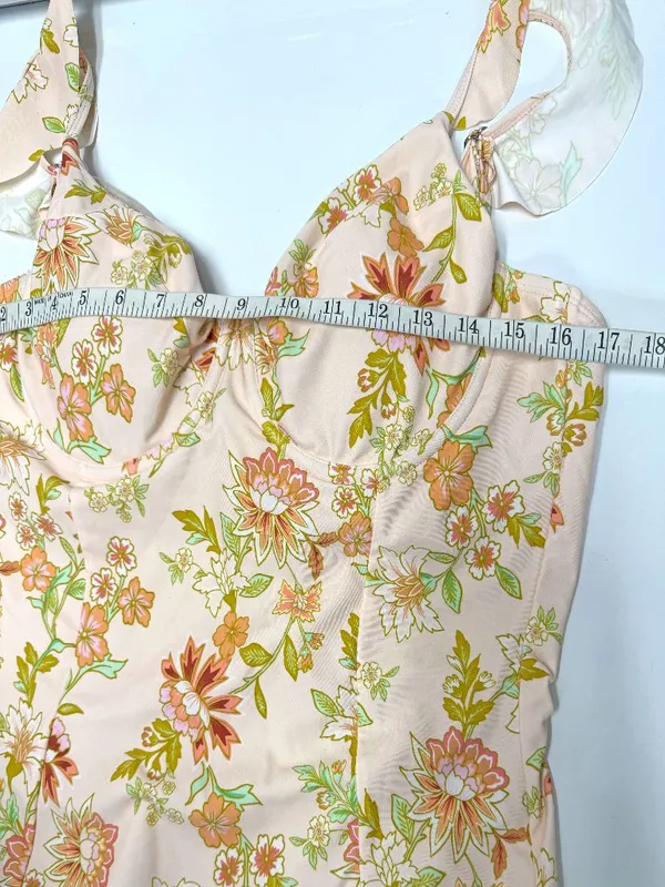 *NEW* Cupshe Floral Frenzy Tummy Control One-Piece Swimsuit - Image 12