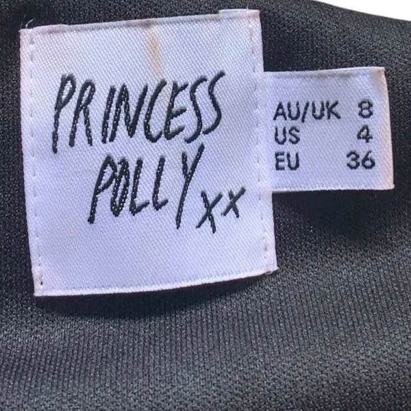 Princess Polly Lars Maxi Dress Womens 4 Black Ruffle Tiered Whimsigoth Grunge - Image 3