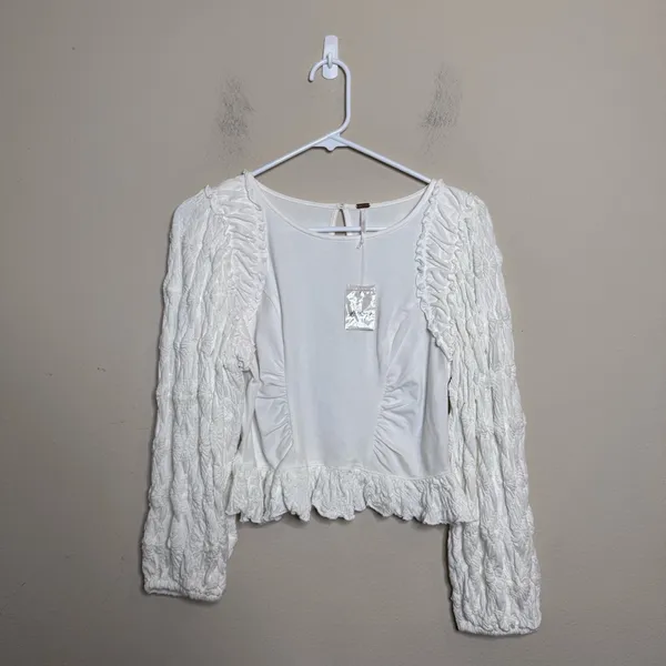 Free People Olivia Contrast Stitch Knit Top - Image 2