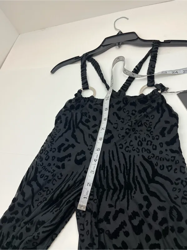 Outcast Jana Pants Black Animal Print Stretch‎ Womens Size Small Low Rise NEW - Image 11
