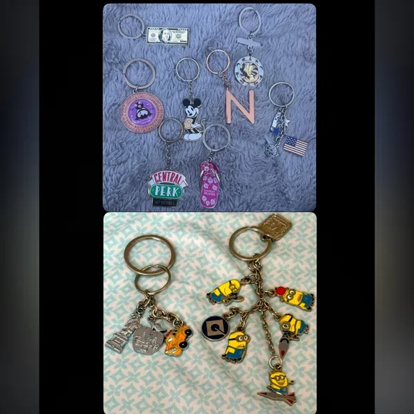 Assorted Keychains (10 Count) Pink - Image 2