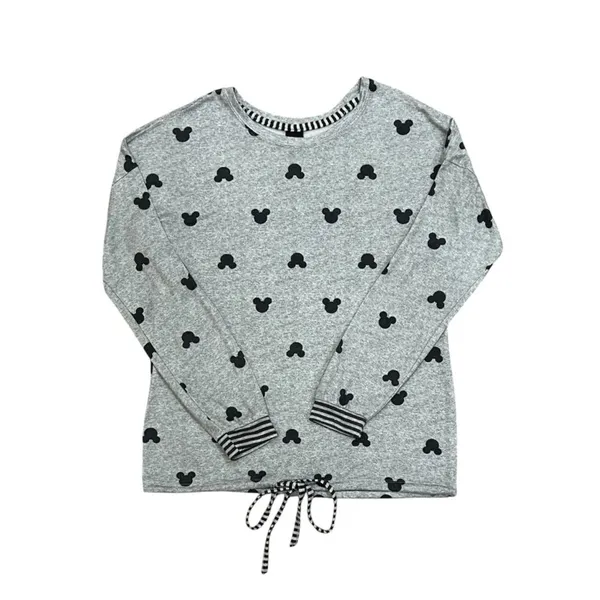 Disney Mickey Mouse Grey Lightweight Sweatshirt Size Small - Image 7