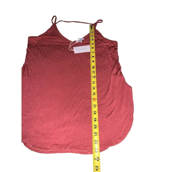 Z Supply Tank Top‎ Womens Medium Red Strappy V-Neck Cami Boho Minimalist - Image 7
