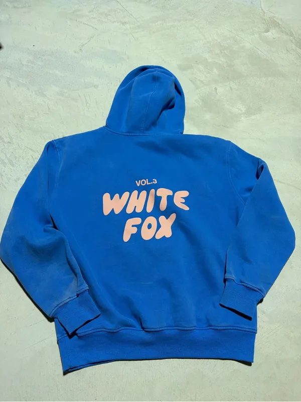 White fox boutique Blue Hoodie Sweatshirt vol 3 s/m - Image 7