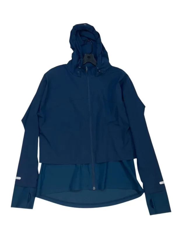 -Sweaty Betty London Jacket Womens Size L Navy Blue Double Layer Yoga Athleisure - Image 5