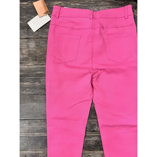 Holic Jeans Pink Distressed Skinny Size M Stretchy‎ NWT - Image 7