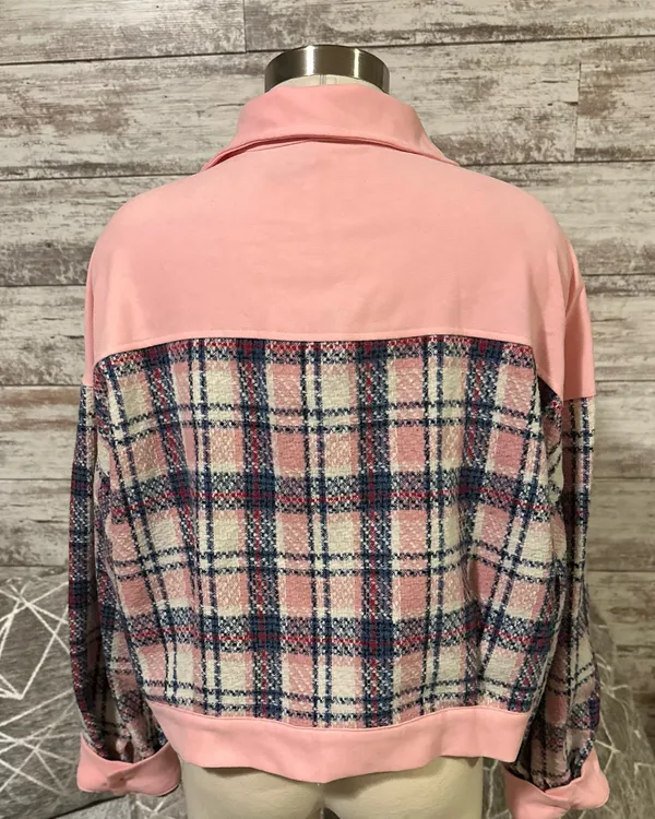 Plaid Boutique Button-Up Shacket  - Image 4