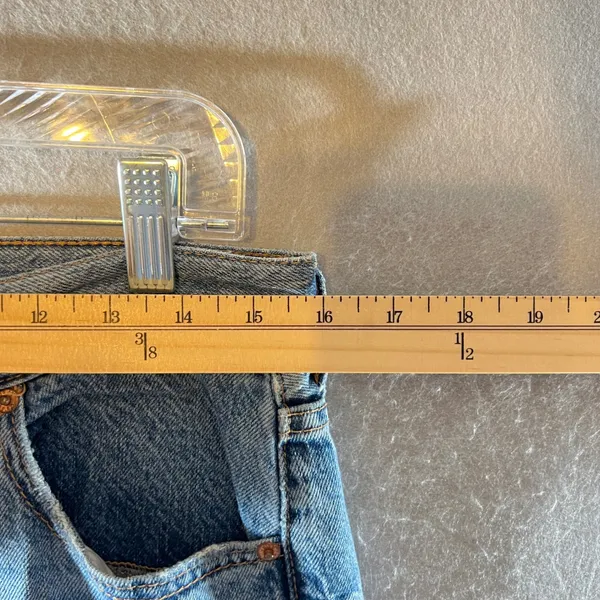 876 | Aeropostale 90s Super High Rise Straight Jeans Distressed Women's Size‎ 8 - Image 6
