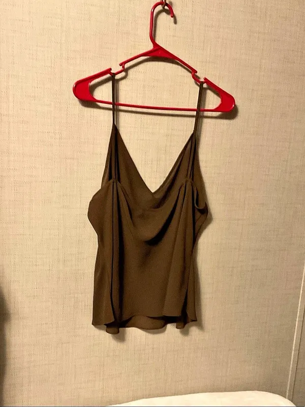 Lauren Ralph Lauren Brown Draped Camisole Size 18W - Image 2