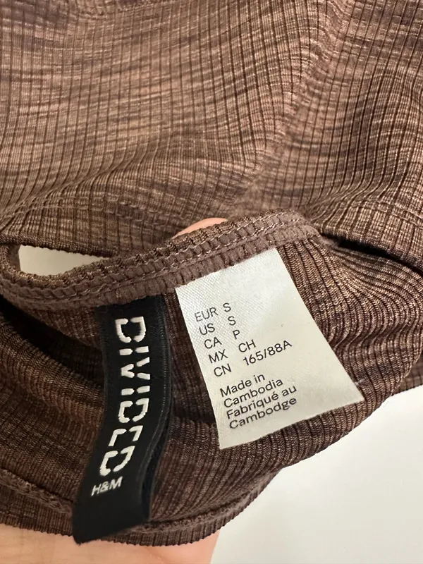 H&M Brown Halterneck Top - Image 3