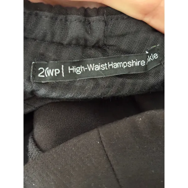 Talbots High-Waist Hampshire Ankle Pants Black 20WP Plus Petite Dress Slacks - Image 7