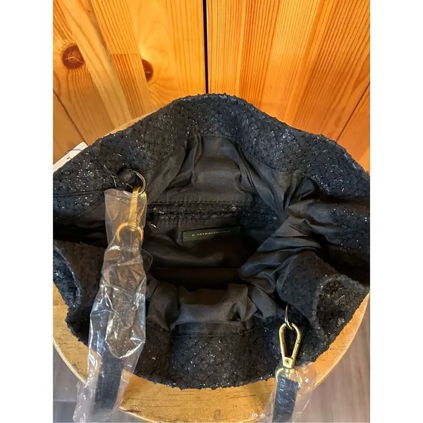 Anthropologie black textured purse nwt (4756)￼ - Image 4