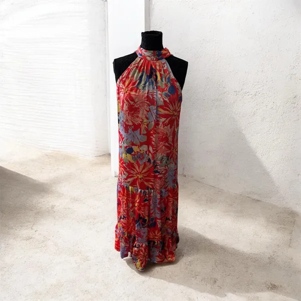 NWT Vince Camuto floral halter dress size small - Image 2