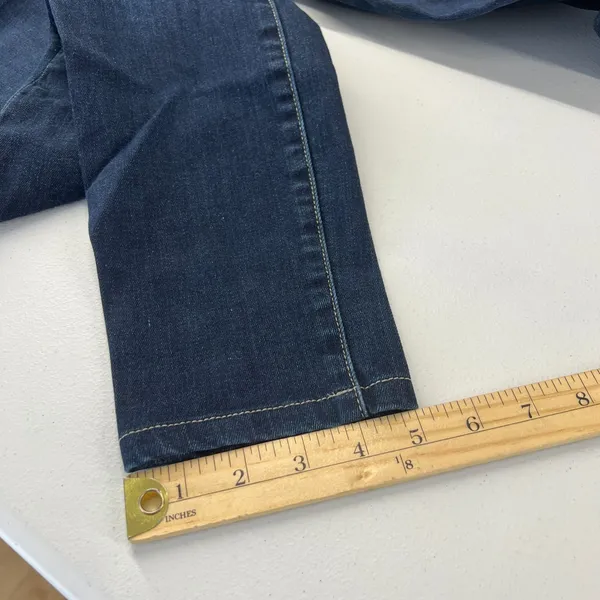 7‎ For All Mankind Jeans Womens 29 Blue Whiskering Denim Cotton Stretch Mid Rise - Image 11