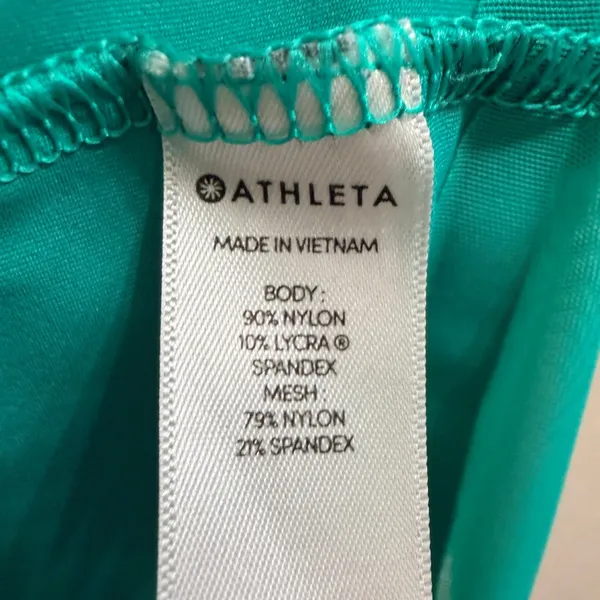 Athleta Sunlover UPF 50+‎ Sleeveless Mesh Hem Teal Green Medium 420736 - Image 10