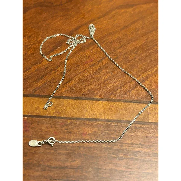 925 sterling silver jewlery necklace chain x11 1.07g 18 inch - Image 2