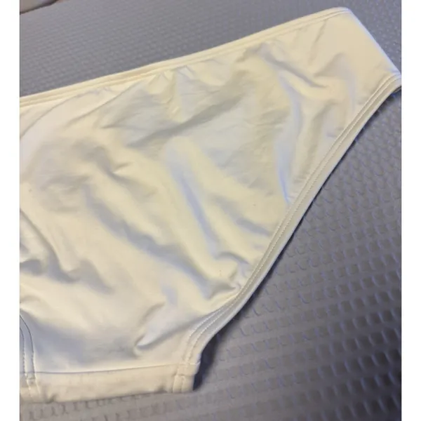 Kate Spade New York Women's Bikini Bottom Classic Hipster Cut Cream SZ Large NWT - Image 9