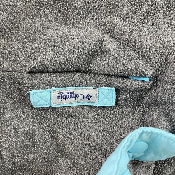 Columbia PFG Jacket Womens Small Gray‎ 1/4 Snap T-Snap Fleece Long Sleeve Ladies - Image 3