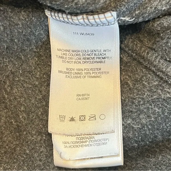 Columbia Charcoal Gray Women’s Fleece Full Zip Up with Pockets Size Small - Image 3