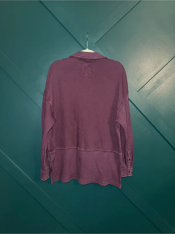 Aerie Chorewear Popover Sweatshirt Oversized Slouchy Fit Size S - Image 3