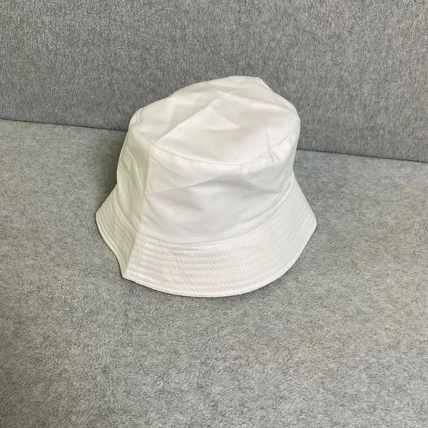Unbranded Bucket Hat Unisex OSFM White Cotton Blend Summer Sun‎ Streetwear NWOT - Image 4