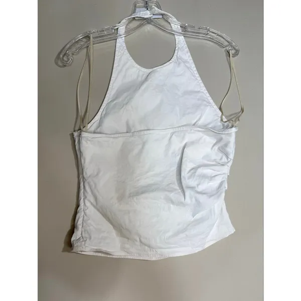 A.L.C. Sylvie Linen-Blend Halterneck Top Size 10 - Image 5