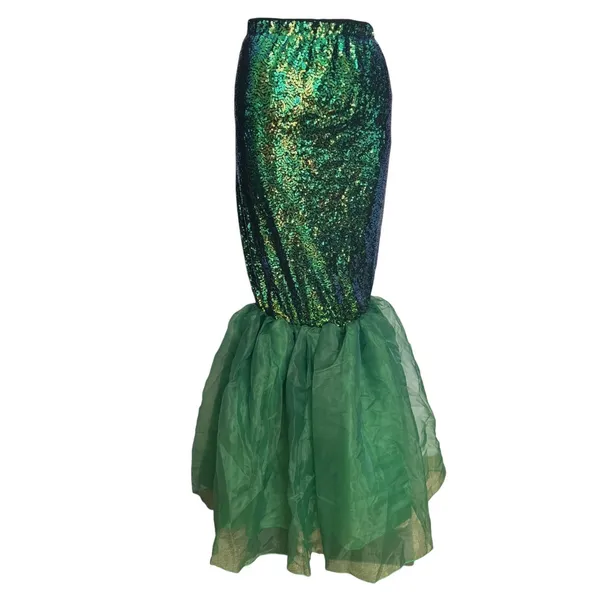 FUNNA Green Sequin Mermaid Tail Costume Maxi Skirt NWT XL - Image 13