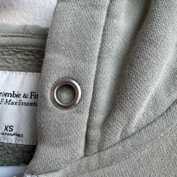 🟣$5/$25 Abercrombie & Fitch Soft AF Green Cropped Hoodie Size XS Cozy Warm Fall - Image 5