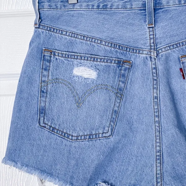 Levi's 501 Denim Cutoff Jean Shorts - Image 7