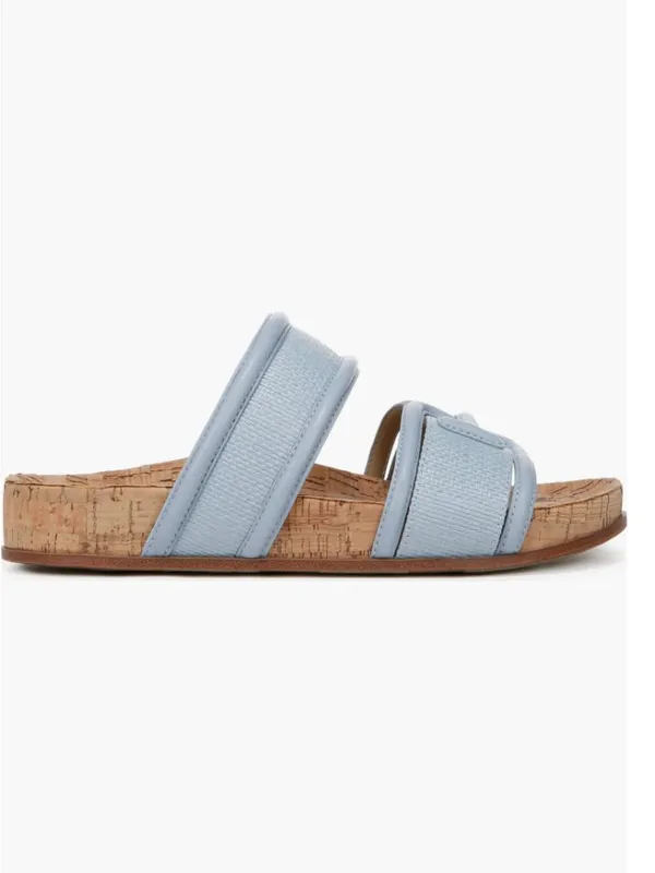 NEW $120 Sam Edelman Rowan Platform Slide Sandal 9 M, BLUE BREEZE - Image 4