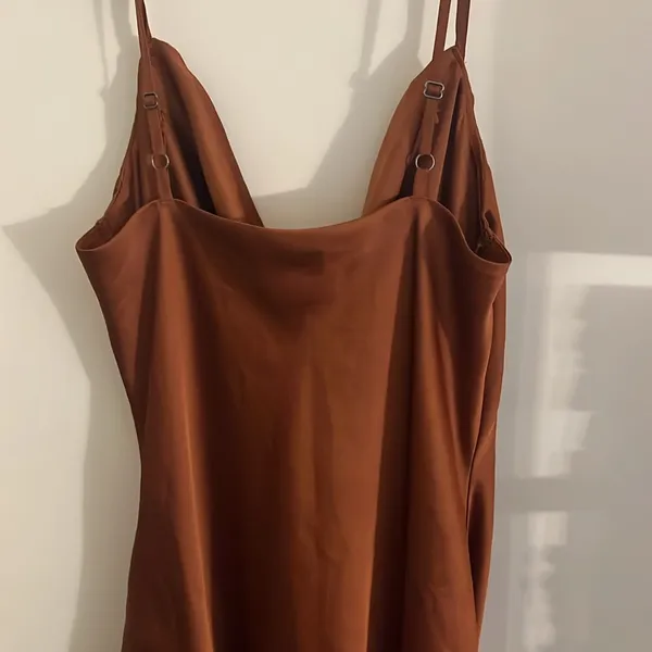 Hollister brown slip dress size L - Image 5