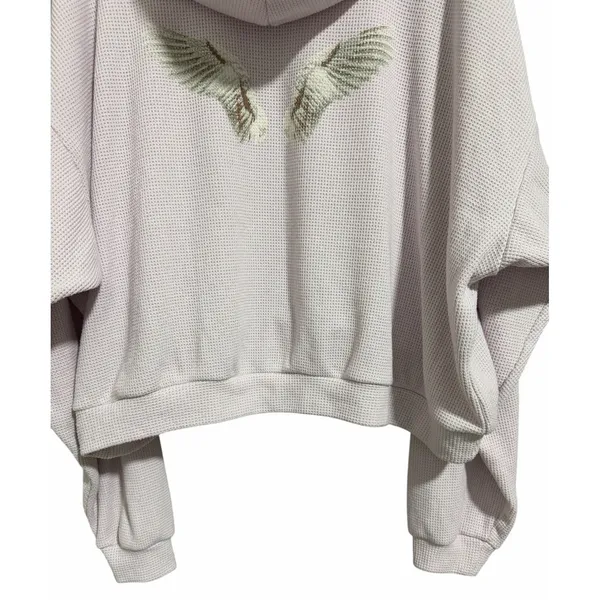 Boys Lie Waffle Weave Hooded Sweatshirt Light Purple‎ Size Os - Image 6