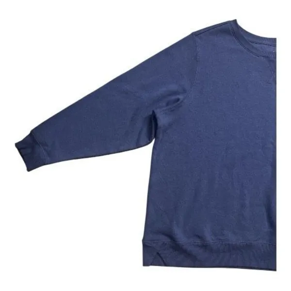 Women Navy Blue Cotton Sweatshirt Plus Size 2X Crewneck Fleece Athletic DIP - Image 4