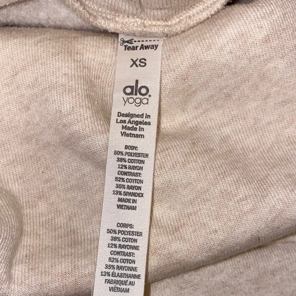 ALO Yoga Haze Funnel Neck Pullover Sweatshirt Size XS - Image 13
