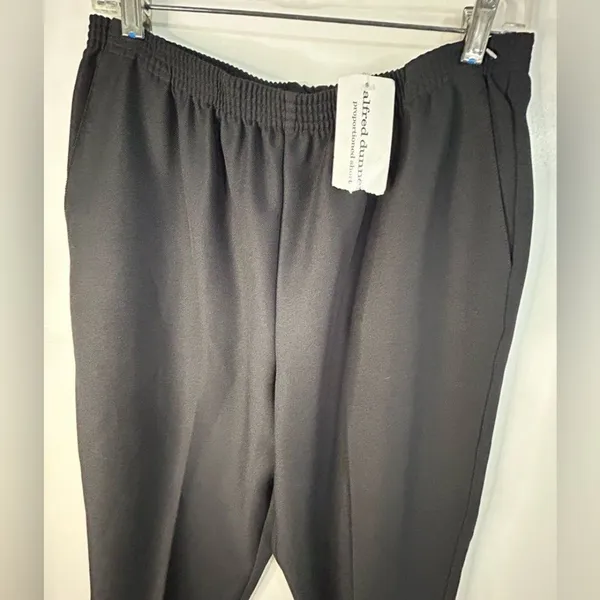 Alfred Dunner Black Pants Women's Size 10 New With Tags Classic Office Career - Image 4