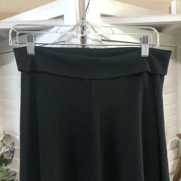 Vintage 90s black mini skirt skater broomstick folded waist goth punk grunge Y2K - Image 4