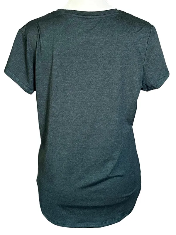 Quince Flowknit Breeze Tee Short Sleeve Relaxed Fit T-Shirt Green Size Small - Image 3