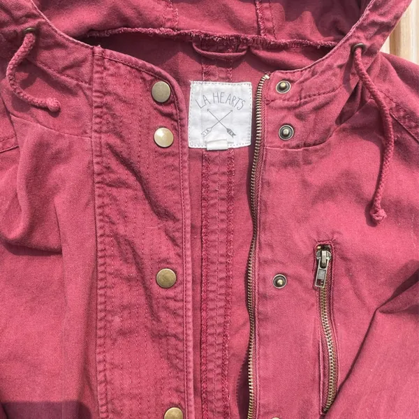 LA Hearts maroon jacket - Image 5