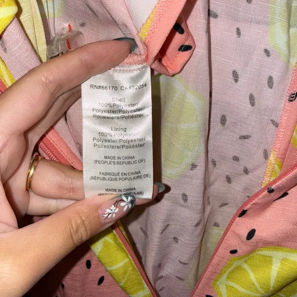NWT $148 Anthropologie x Hutch Pink Lemon Short Front Patch Pockets Overalls S - Image 5