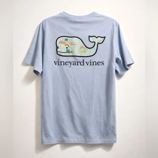 Vineyard Vines Sky Blue Short Sleeve Tee - Image 3