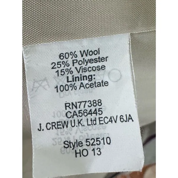 J.Crew Factory Skirted Dress Coat Heather Cloud 2 - Image 5