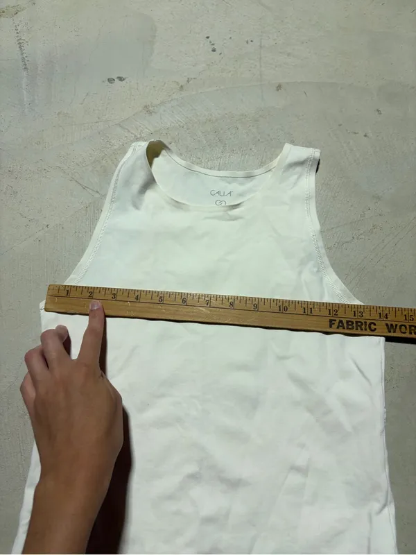 Calia White Tank Top athletic workout small - Image 4