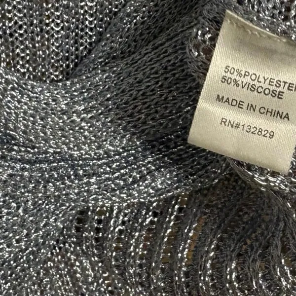 Superdown‎ Gray Metallic Top Size Small - Image 7