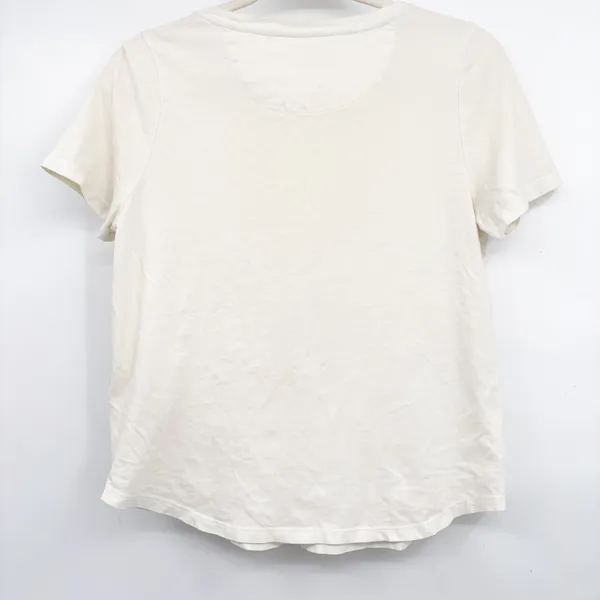 Anthropologie Carmen Saguer Womens Follow The Sunshine Boho Graphic Tee Cream S - Image 5