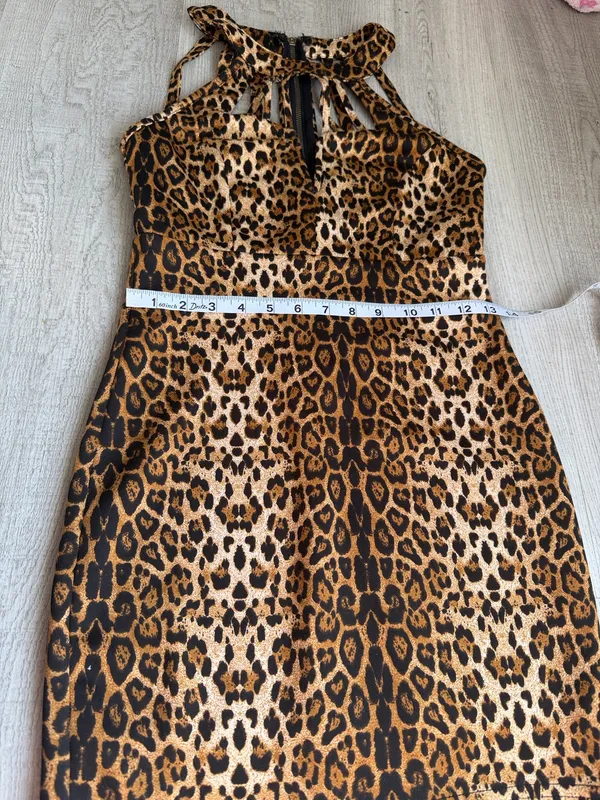 Leopard Print Halter Dress – Size Unknown Multiple - Image 10