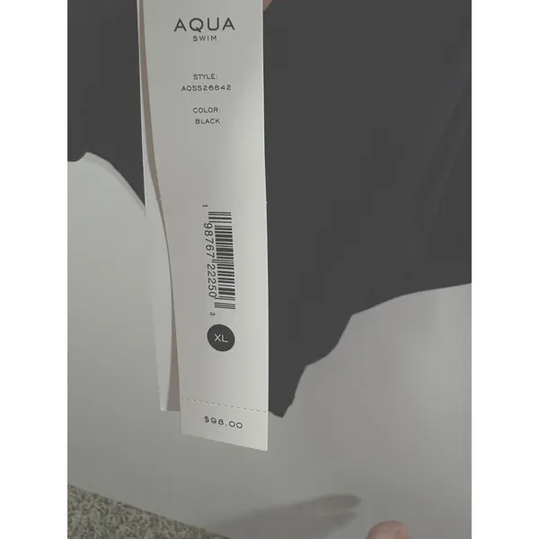AQUA Swim Underwire One Piece Swimsuit Black Sweetheart Neck AOSS26842 XL - Image 5