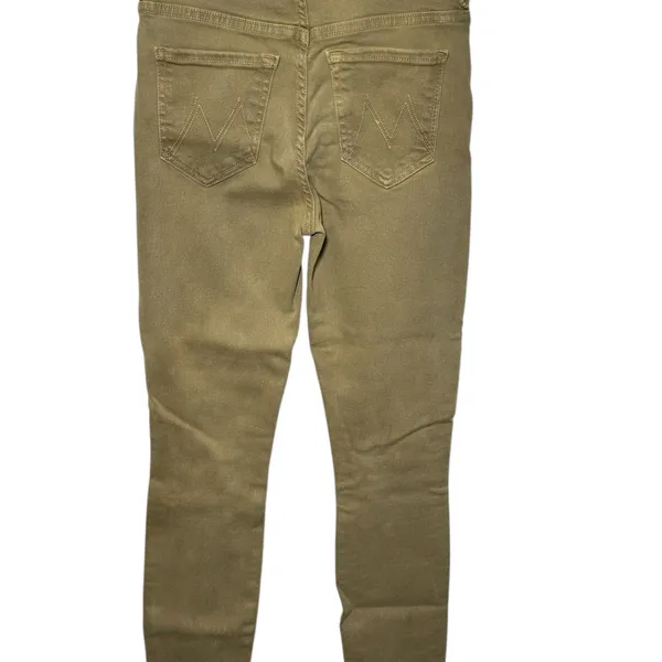 Mother High Waisted Looker Ankle Jeans Second Chance‎ Olive Khaki 24 - Image 2