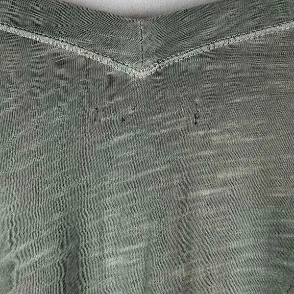 American Eagle Outfitters Gray V-neck Dolman 3/4 Sleeve Top XL - Image 3