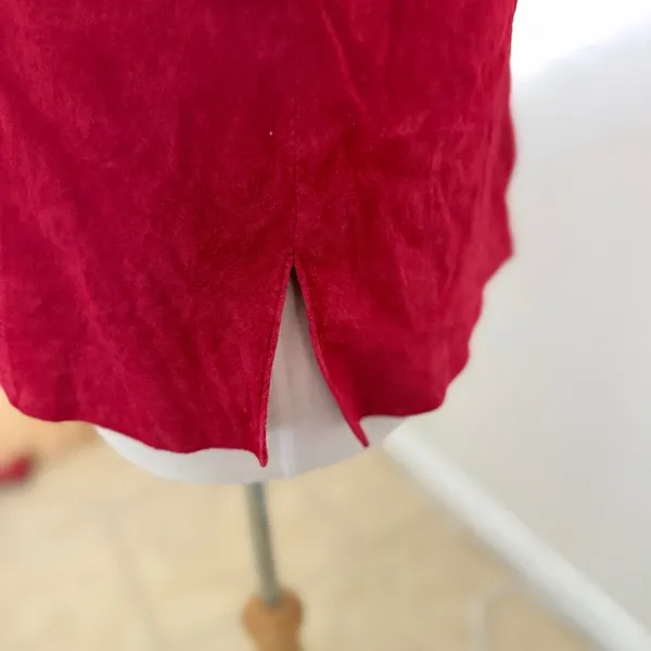 Investments Leather Suede Shacket Sz Lg Red Blazer Business Casual Gorpcore - Image 11