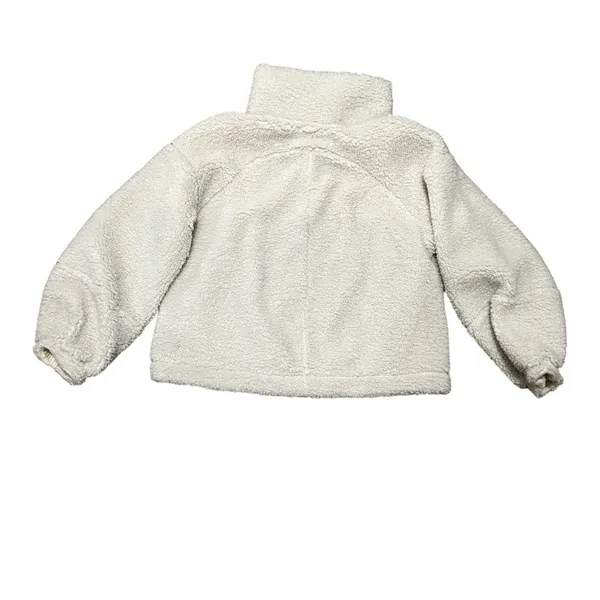 Lululemon White Opal Cinchable Fleece Zip-Up Sherpa Teddy Funnel Neck Jacket - Image 8